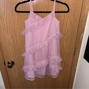 Abercrombie Kids Light Pink Ruffle Dress - Brand New